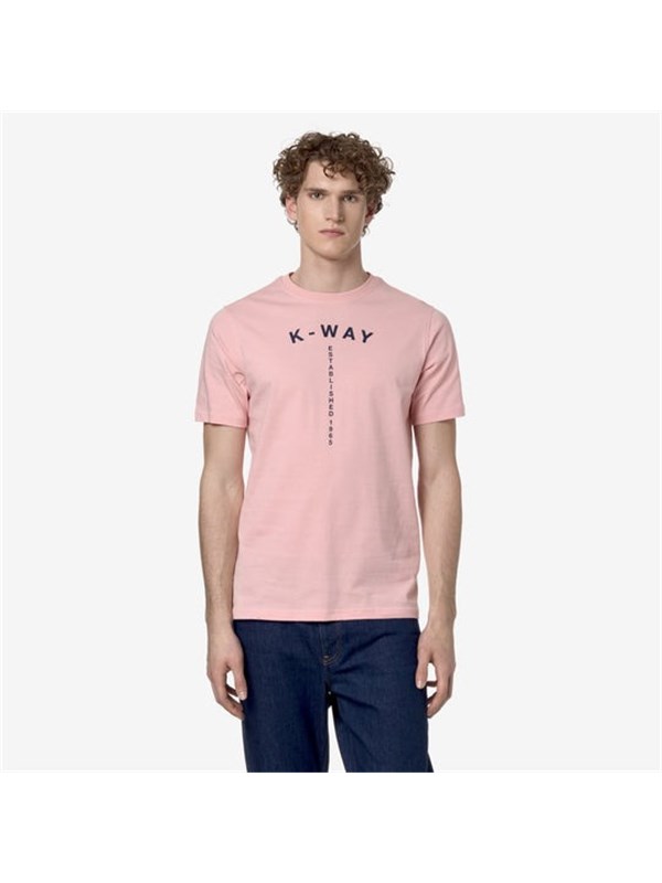 K-WAY T-shirt Pink powder