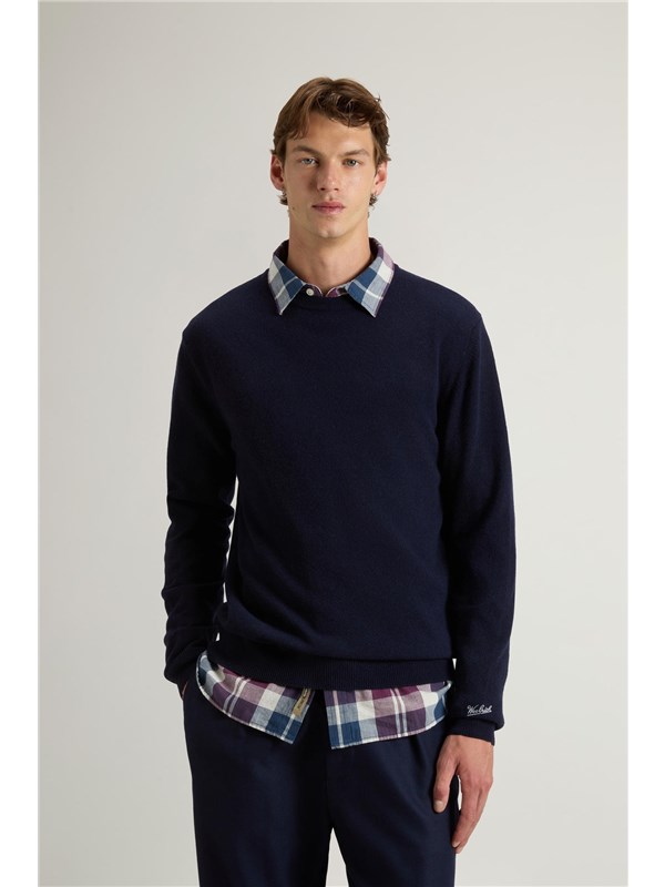 Woolrich Maglia Melton blue