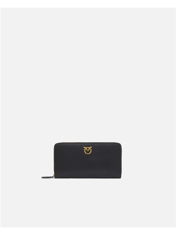 Pinko Pelletteria Portafoglio Nero/antique gold