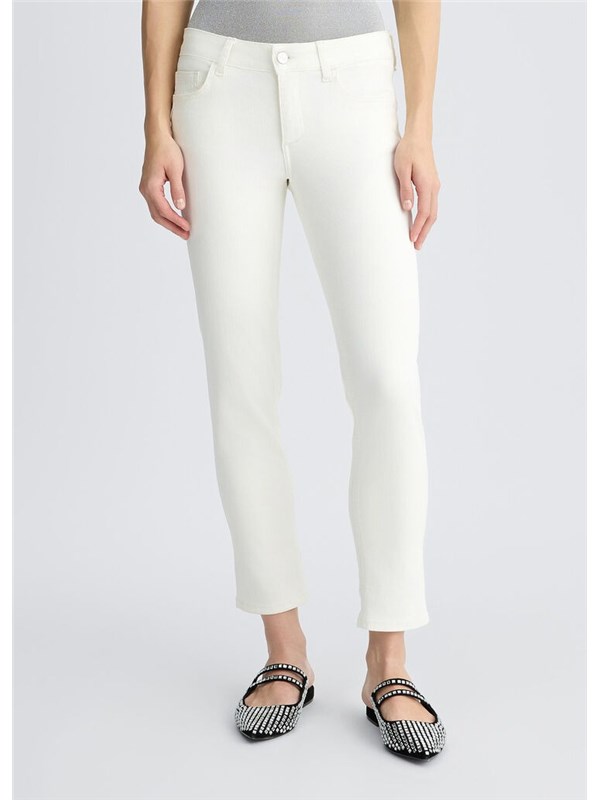 LIU  JO Pantalone Bianco lana
