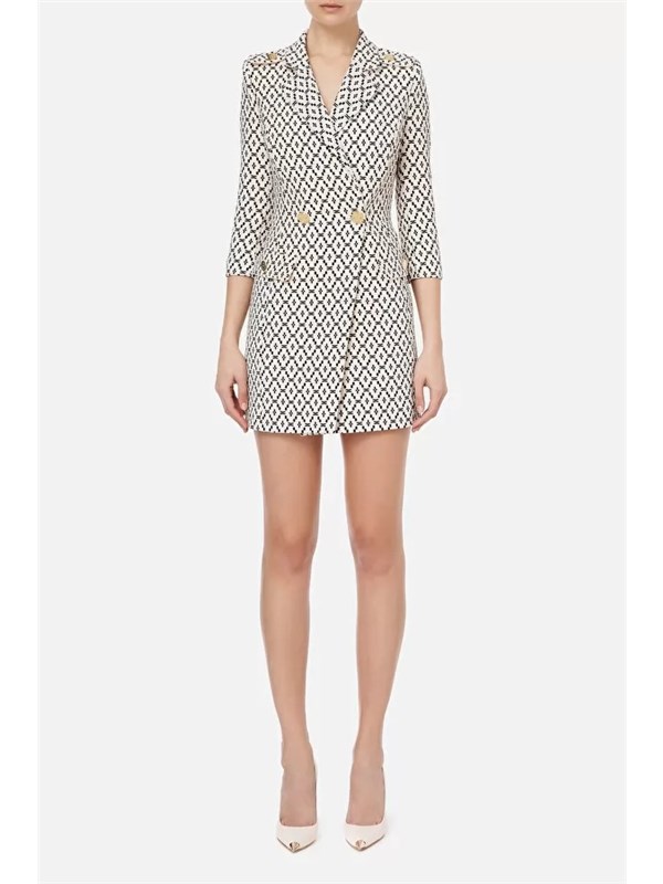 Elisabetta Franchi Short dress Butter / Black