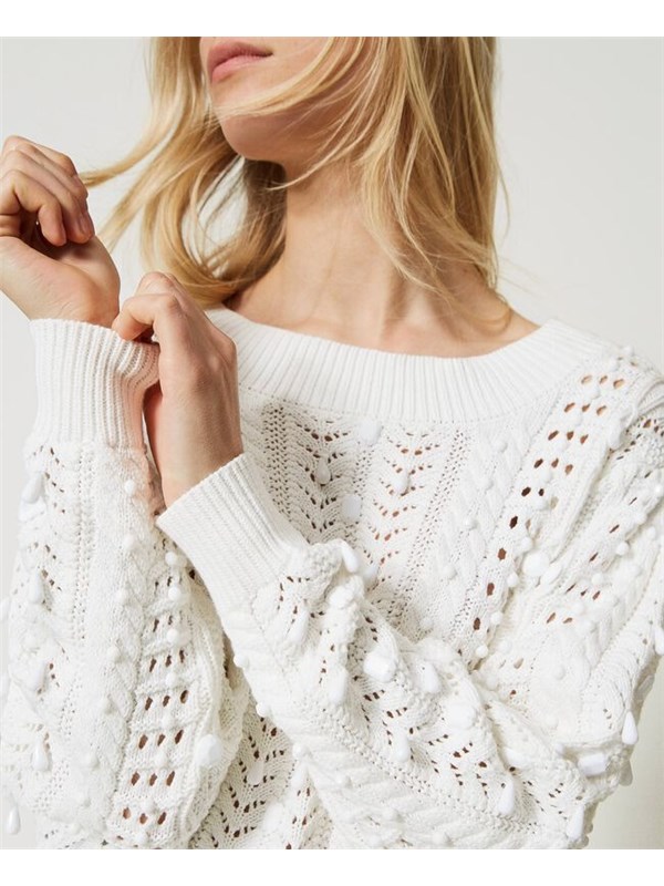 TWINSET Sweater Antique white