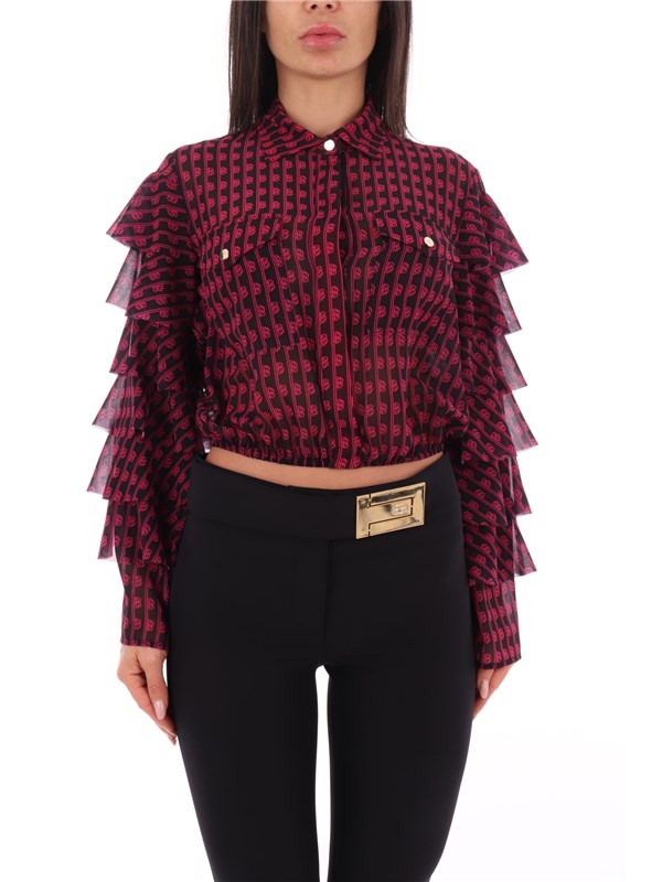 Babylon Shirt Black / fuchsia