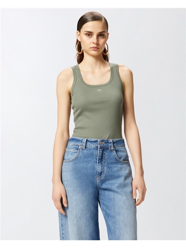 Pinko Top Verde quadrifoglio