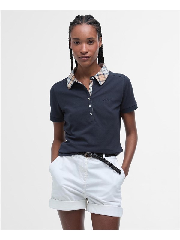 Barbour Polo Navy/hessian