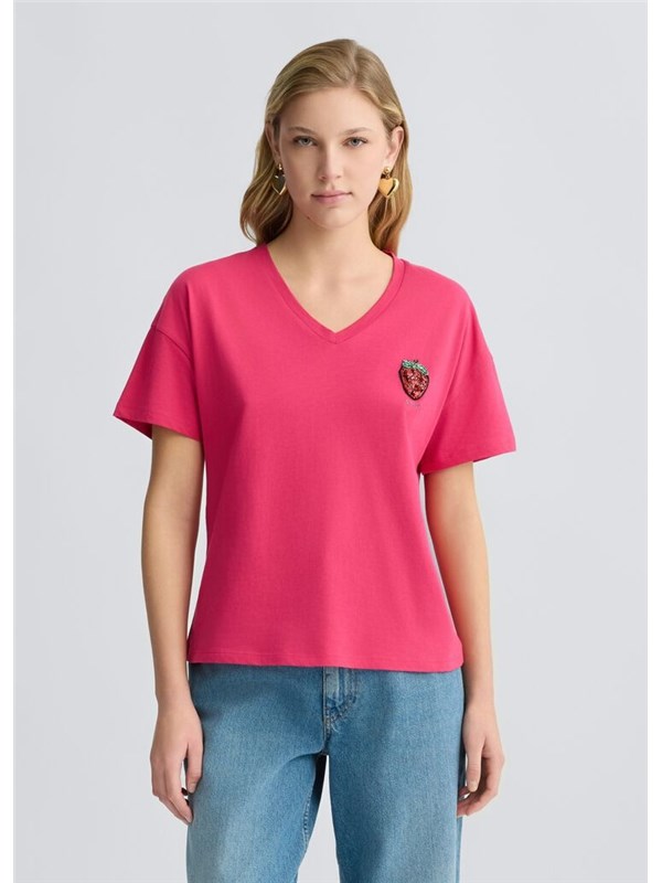 LIU  JO T-shirt Rebel rose strawberr