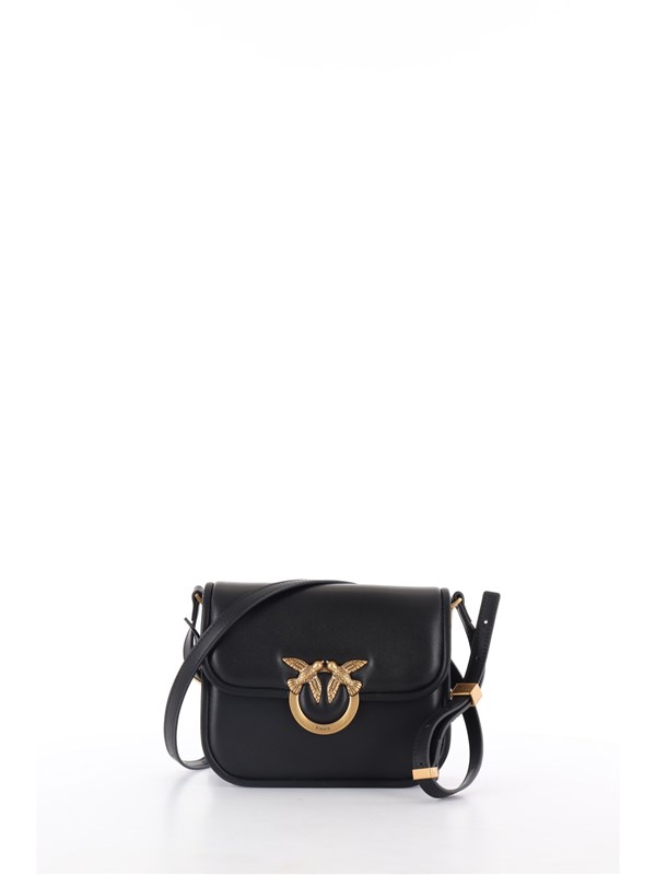 Pinko Pelletteria Borsa A Tracolla Nero/antique gold