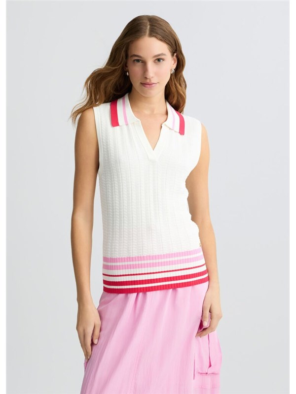 LIU-JO SPORT Top White milk/red/candy