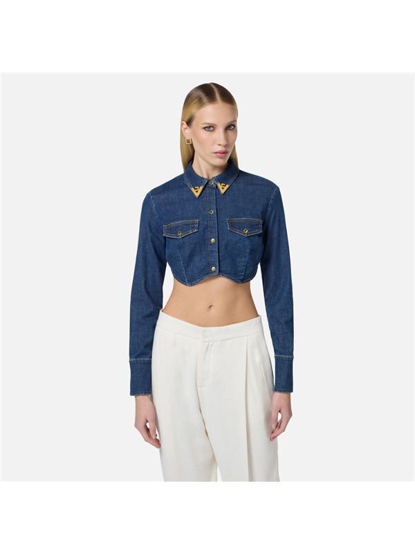 Elisabetta Franchi Camicia Blue denim