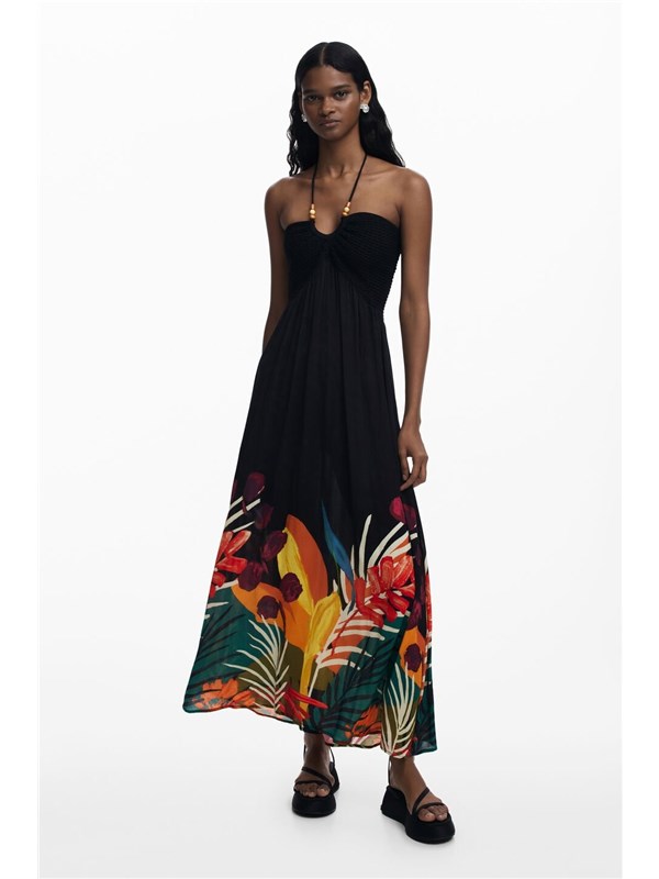 Desigual Long dress Negro