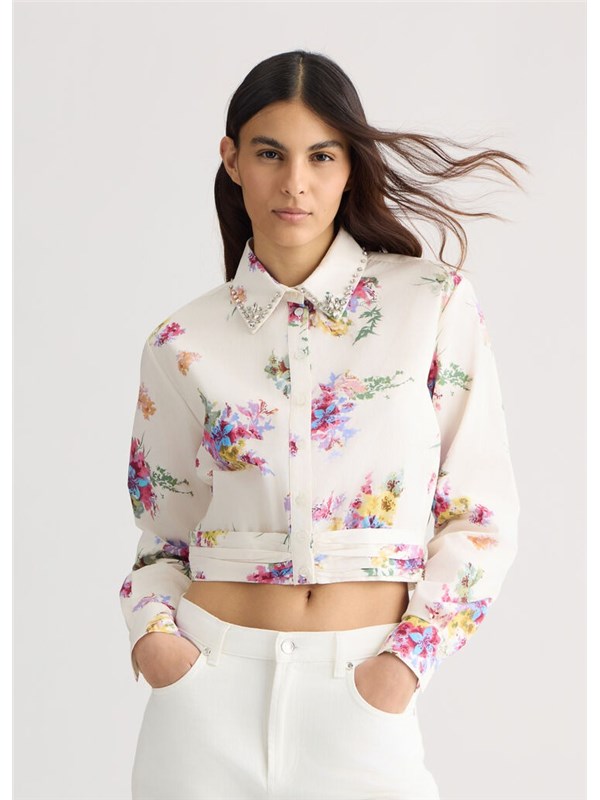 LIU  JO Camicia White cute bouquet