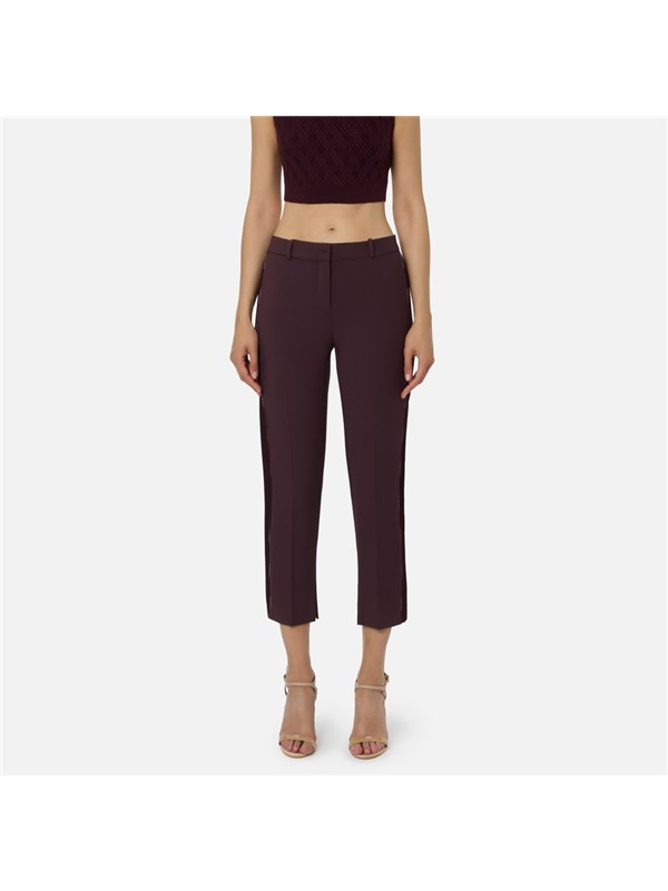 Elisabetta Franchi Pantalone Merlot