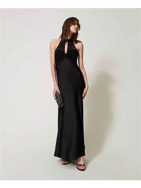 TWINSET Long dress Black