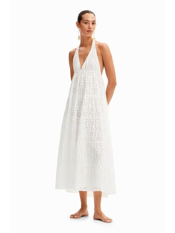 Desigual Long dress Blanco