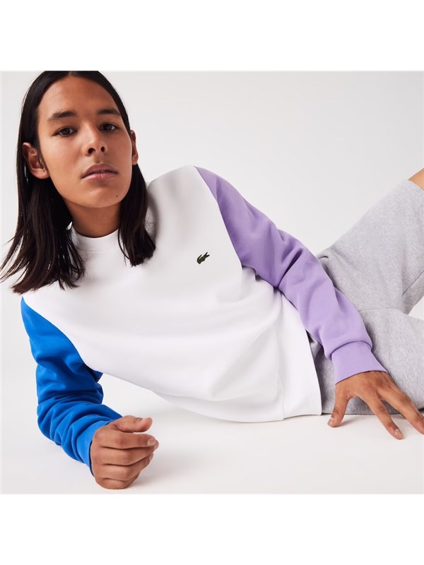 LACOSTE Felpa White/marina/neva purple