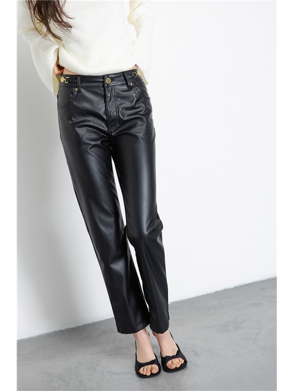 GAëLLE Pantalone Denim nero