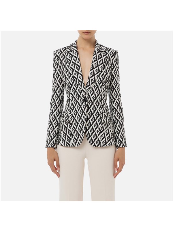 Elisabetta Franchi Jacket Black / Butter
