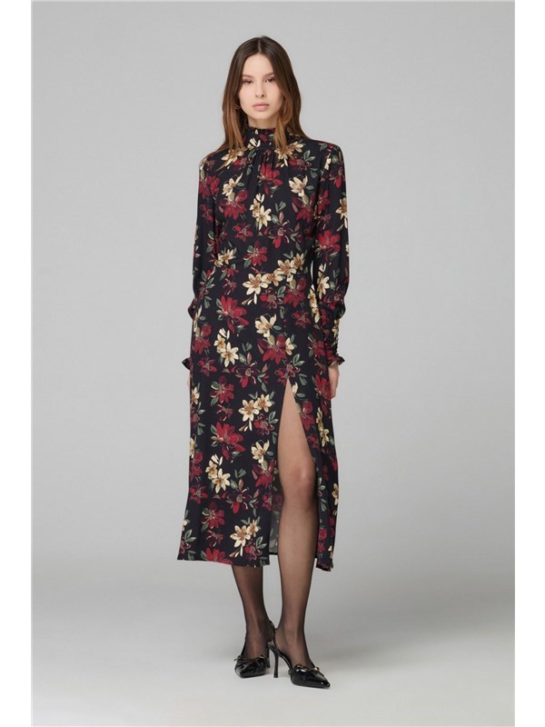 Mar De Margaritas Abito midi Lotus nero