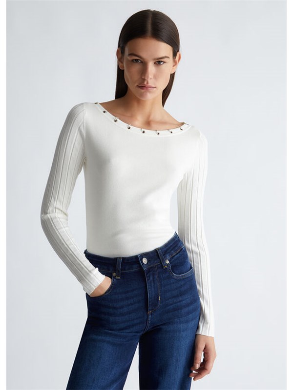 LIU  JO Sweater Wool white