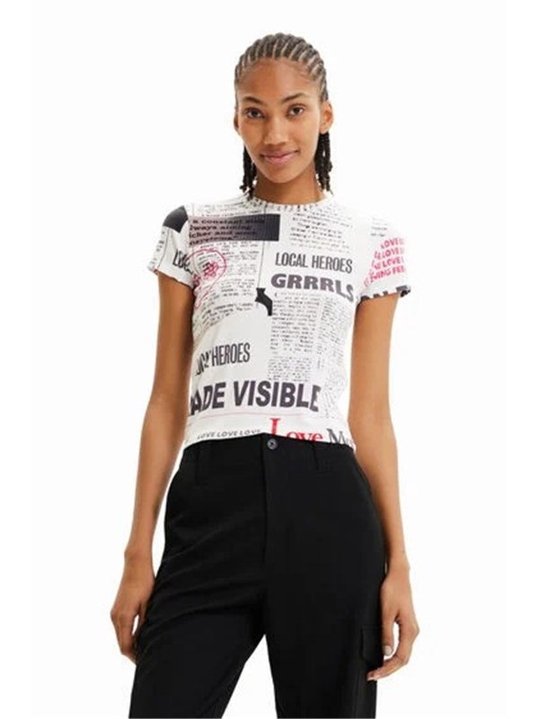 Desigual T-shirt Blanco