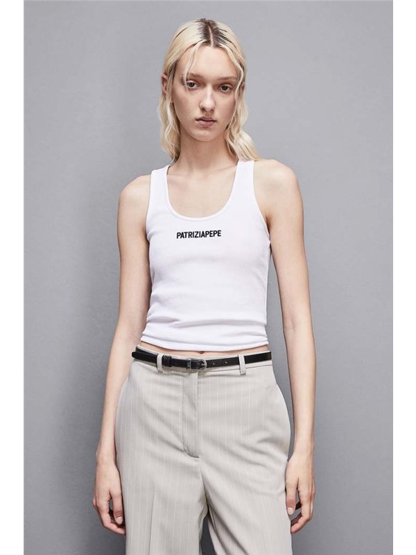 Patrizia Pepe Top Bianco ottico