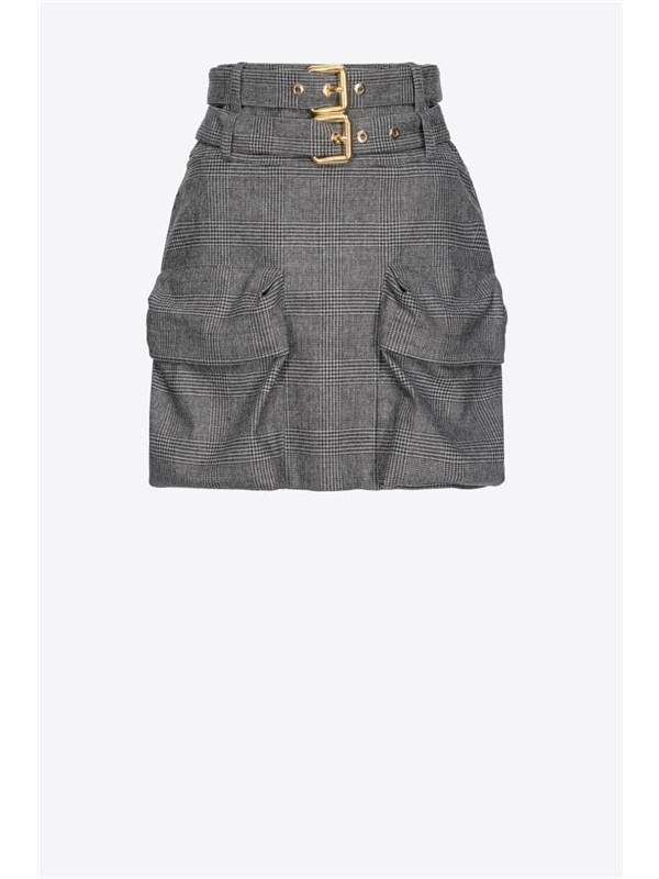 Pinko Skirt Gray / Black