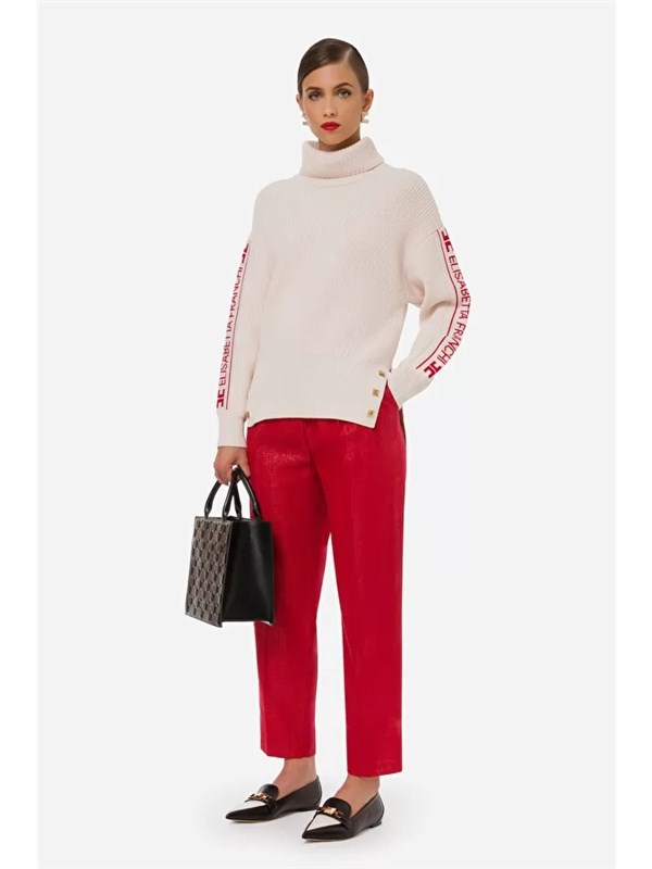 Elisabetta Franchi Pantalone Red velvet