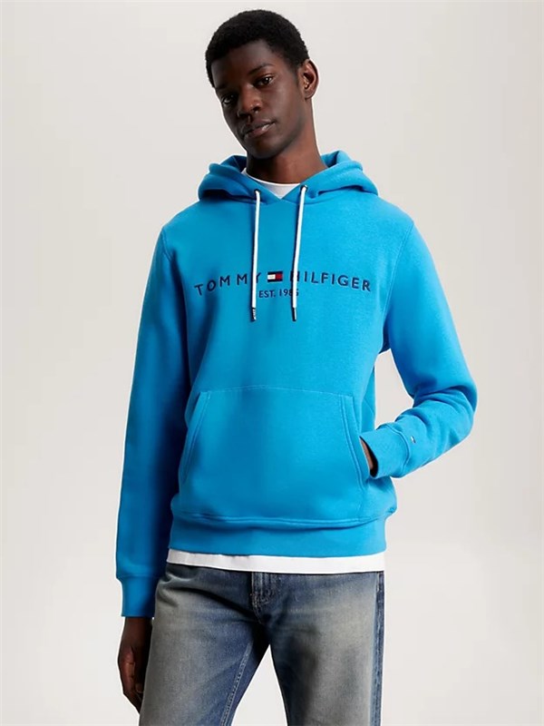 Felpa tommy hotsell hilfiger verde acqua