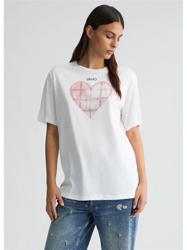 LIU  JO T-shirt Bco liujo heart chec