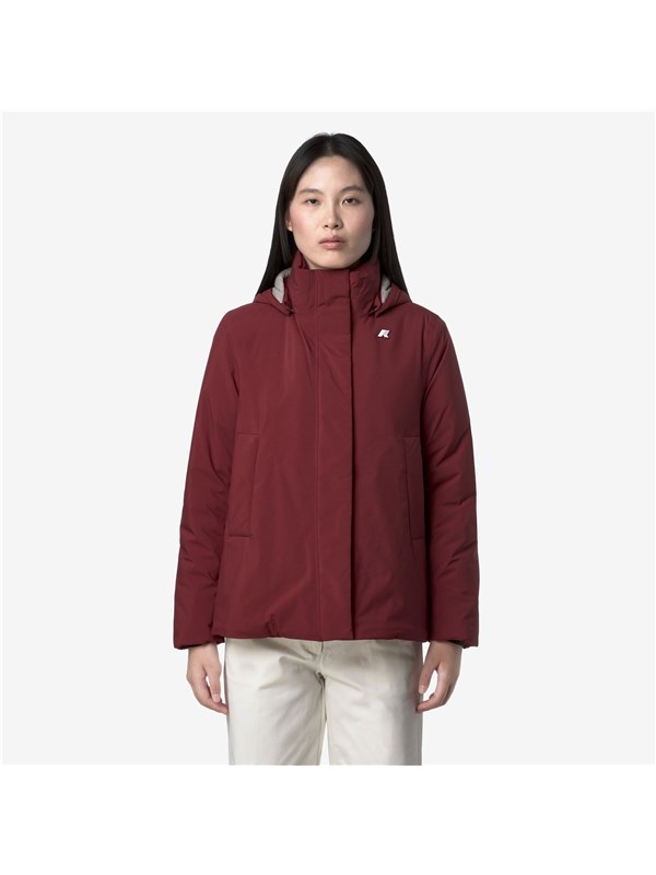 K-WAY Giacca a vento Red syrah/grey goat