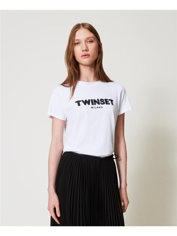 TWINSET T-shirt Bianco ottico