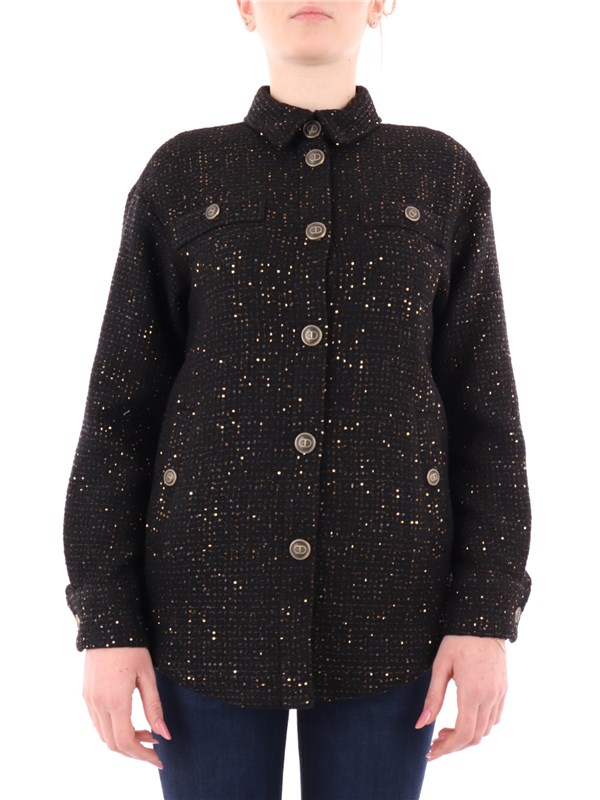 TWINSET Coat Black