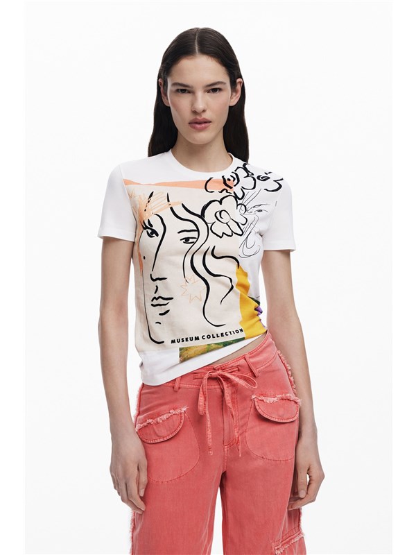 Desigual T-shirt Blanco