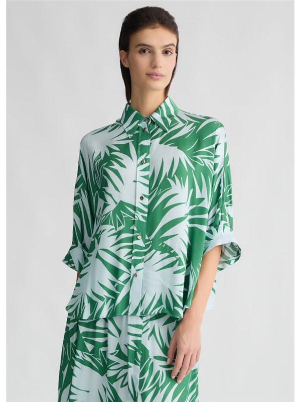 LIU  JO Camicia Felci p.turq./w.jungle