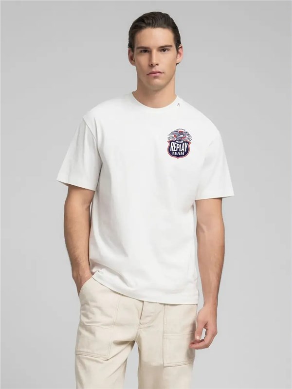 REPLAY T-shirt Natural white