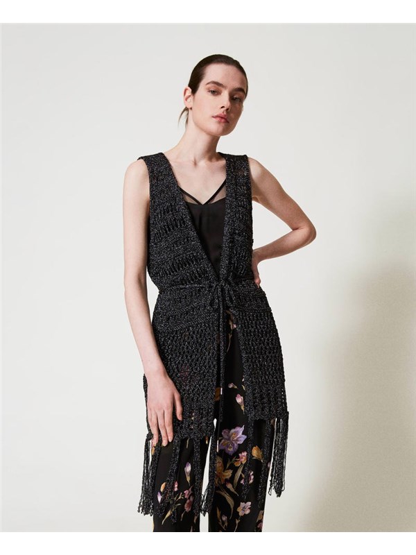 TWINSET Vest Black