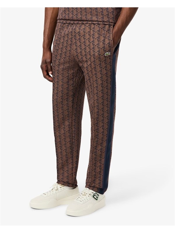 LACOSTE Pantalone Jogging Velvet/date brown
