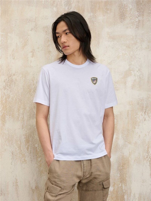 Blauer T-shirt Optical white