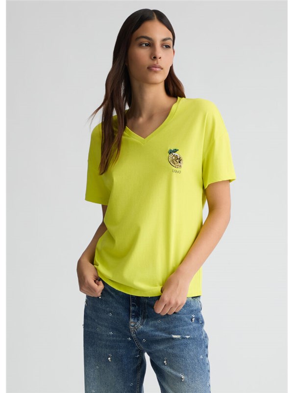 LIU  JO T-shirt Neon yellow lemon
