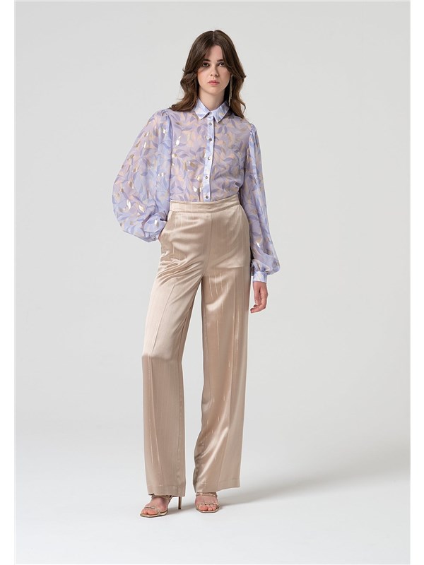 Fracomina Pantalone Sand/gold lurex