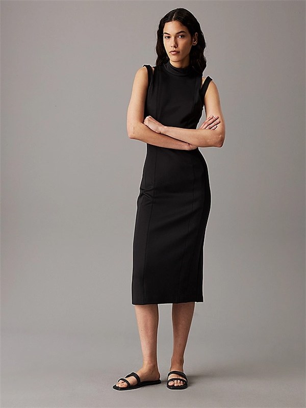 Calvin Klein Midi dress Ck black