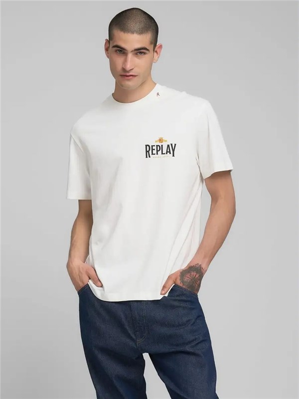 REPLAY T-shirt Natural white