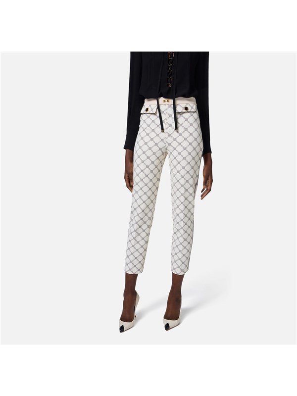Elisabetta Franchi Pantalone Burro/nero
