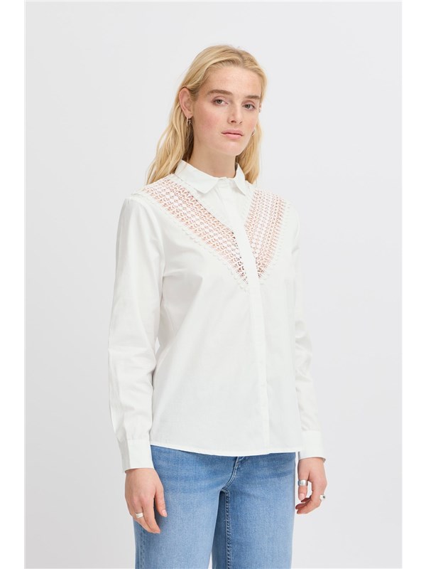 ICHI Camicia Cloud dancer
