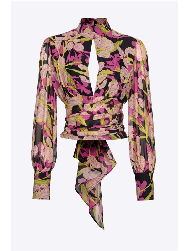 Pinko Shirt Black / fuchsia