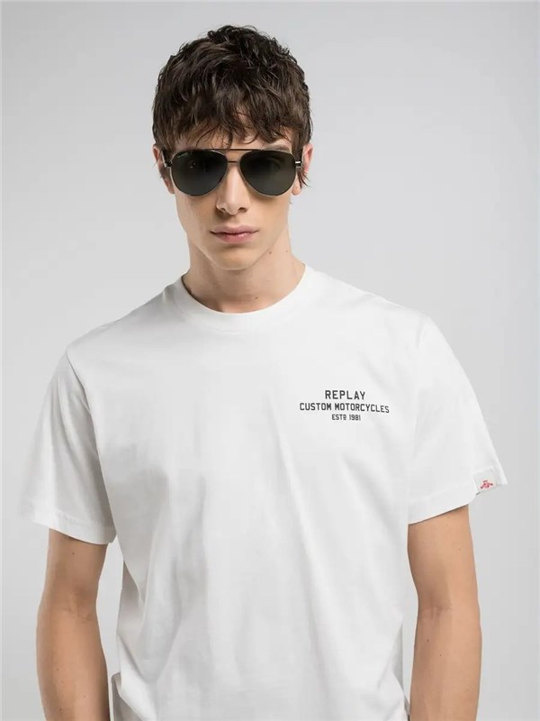REPLAY T-shirt Natural white