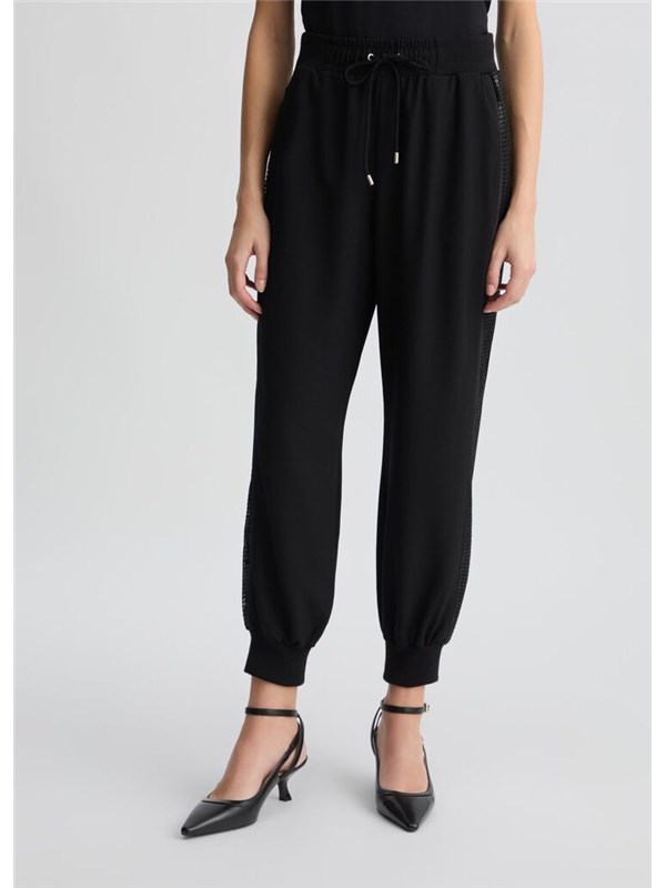 LIU-JO SPORT Jogging trousers Black / black