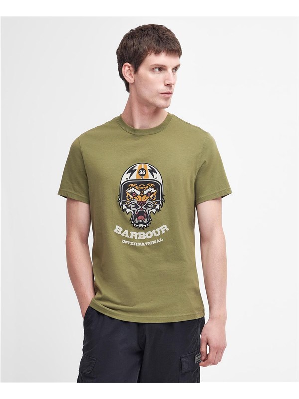 Barbour T-shirt Olive branch