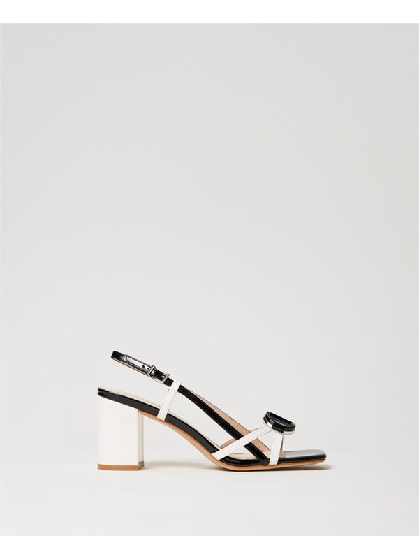TWINSET Sandalo Neve/nero