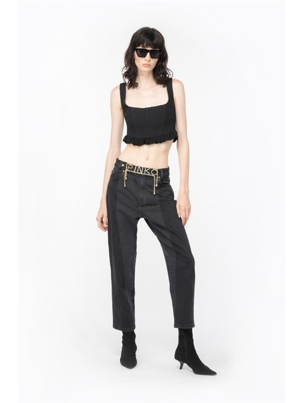 Pinko Jeans Gray / Black
